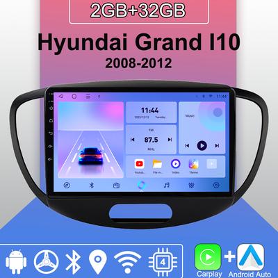 Android Carplay автомобильное радио для Hyundai Grand I10 2008-2012 мультимедийный проигрыватель головное устройство стерео GPS навигация BT WIFI 2+32 ГБ