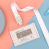 Прозрачный акриловый держатель для ID-карты с ремешком для сотрудников и студентов