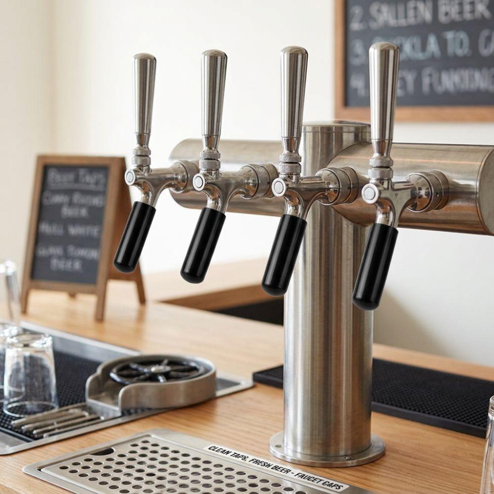 20pcs PVC Beer Tap Cover Sealing Function Draft Faucet Cap Dispenser Spout Dust Covers Hotel