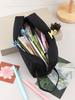 Полиэстеровый пенал Дизайн с двойной молнией Канцелярский estuche Вместительный пенал для хранения Подарок к школе пенал