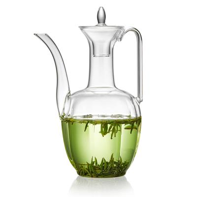 Чайник из термостойкого стекла POKALOTEA, имитирующий эпоху Сун, для чая, саке, разливного пива, шаосинского вина и кофе, с ручкой и крышкой, 560 мл