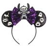 1pc Mouse Ears Headband Sequins Bow Hairband For Women Featival Party DIY Hair Accessories Boutique