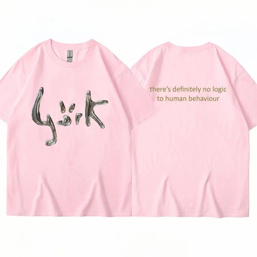 Футболка с изображением певицы Бьорк Хунман 90-х годов, повседневная готическая одежда, футболки с короткими рукавами, женская футболка унисекс в стиле хип-хоп, винтажная футболка большого размера