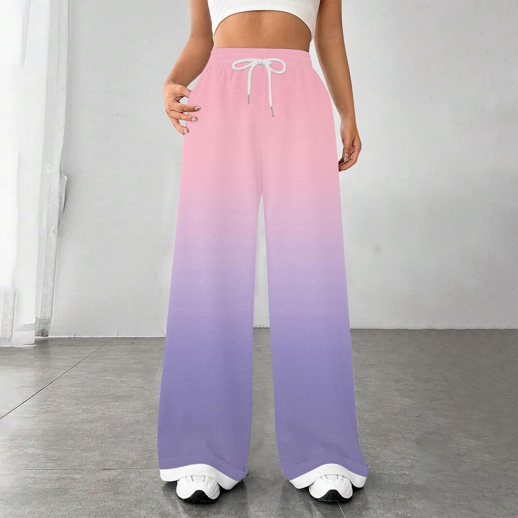 Женские модные свободные повседневные спортивные брюки с завязками на талии, повседневные брюки