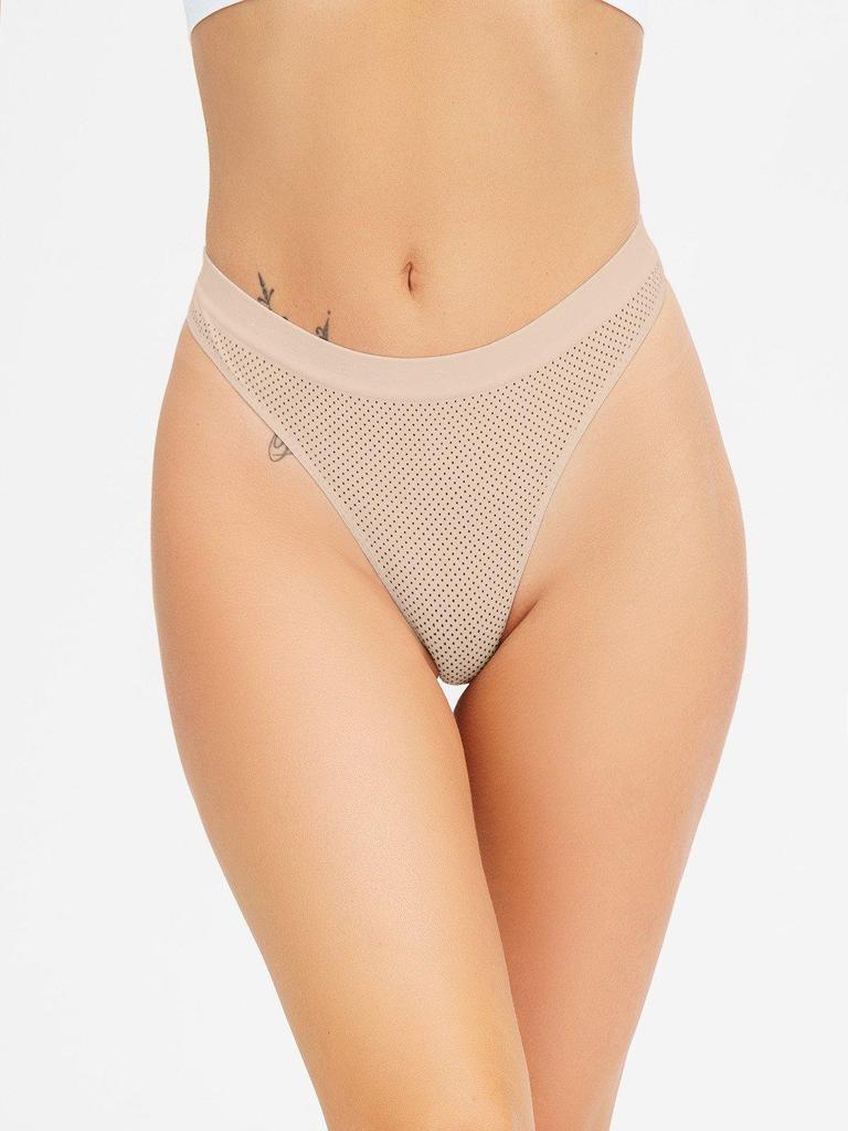 Трусики стринги в горошек ISSA Plus