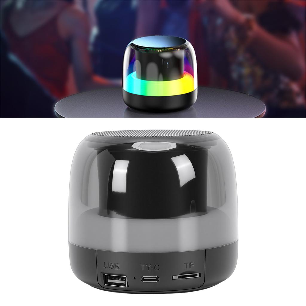 Динамик RGB True Wireless Stereo Pairing Support Маленькая карта памяти USB Портативный беспроводной динамик для помещений и улицы