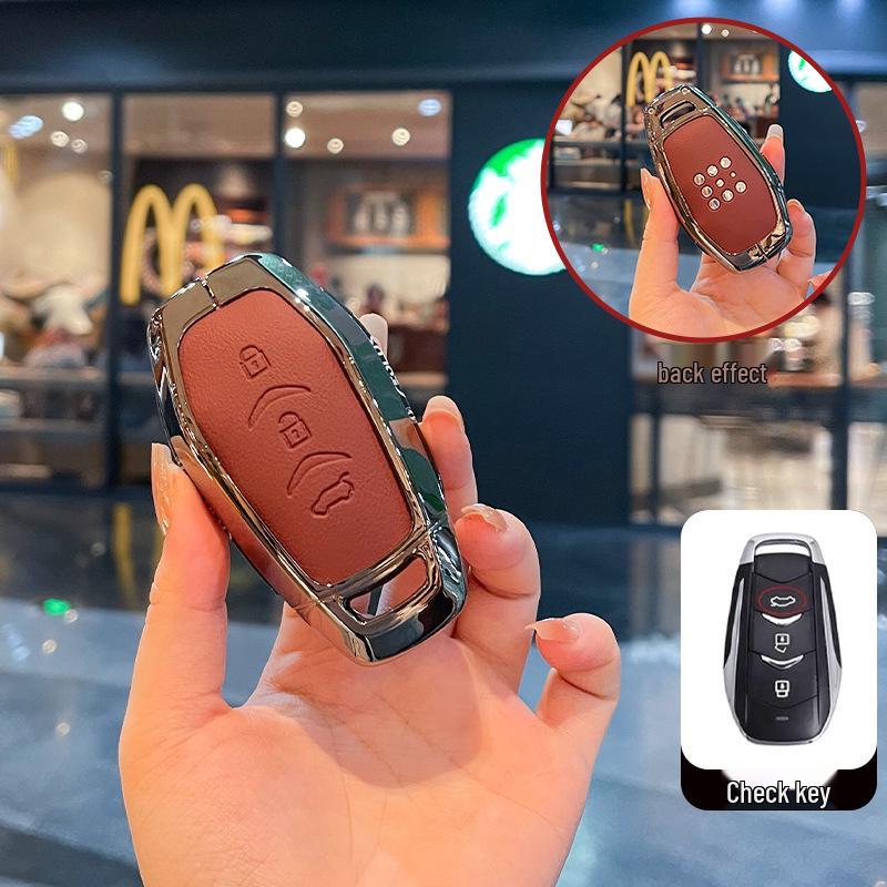 Синий Электрический Чехол для Ключа E5plus для Автомобильного Ключа Dongfeng Seres E5 Plug-in Hybrid DE-i