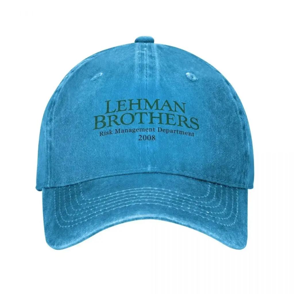 Ретро Шляпа-тракер Отдел управления рисками Lehman Brothers 2008 Унисекс Потертая Стиранная Головной убор Для улицы Бега Гольфа Кепка Шляпа