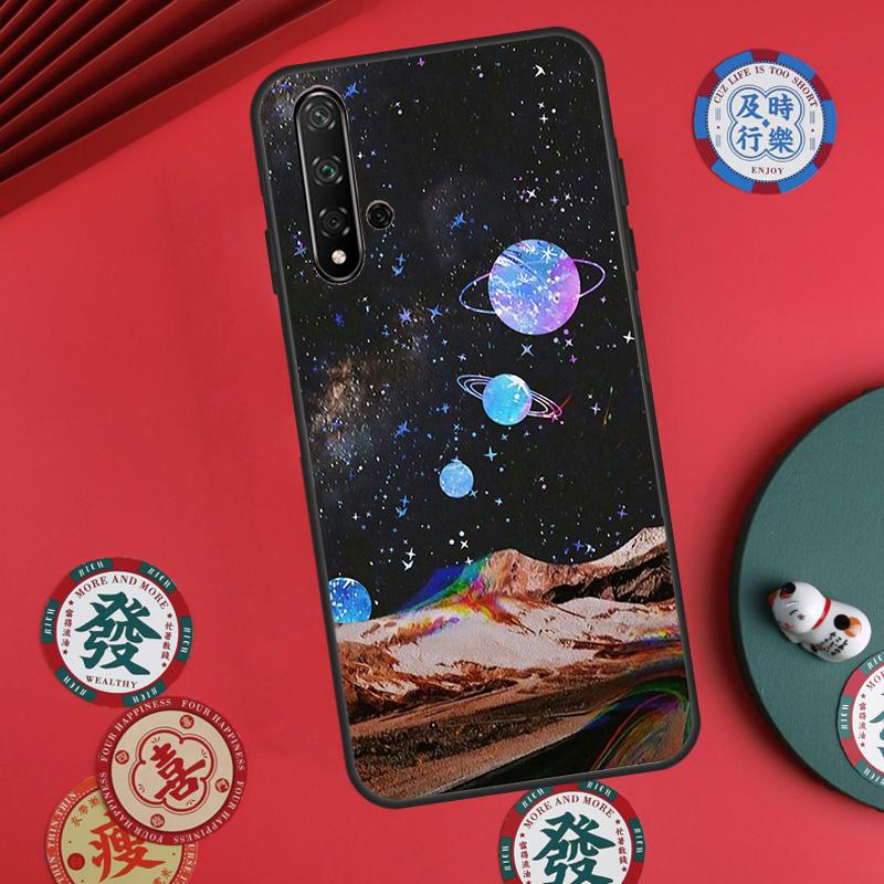Луна Звезды Космос Для Huawei Nova 5T 10 9 SE 7i 8i 11i 12i Y73 Y90 Y70 Y72 Y61 Y91 P60 Pro P30 P40 Lite Чехол