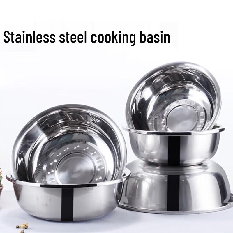 Multi-purpose Stainless Steel Round Basin
