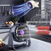 Перезаряжаемый настольный вентилятор 2025 года для дома, офиса, общежития, спальни - Настенное крепление и дизайн без отверстий