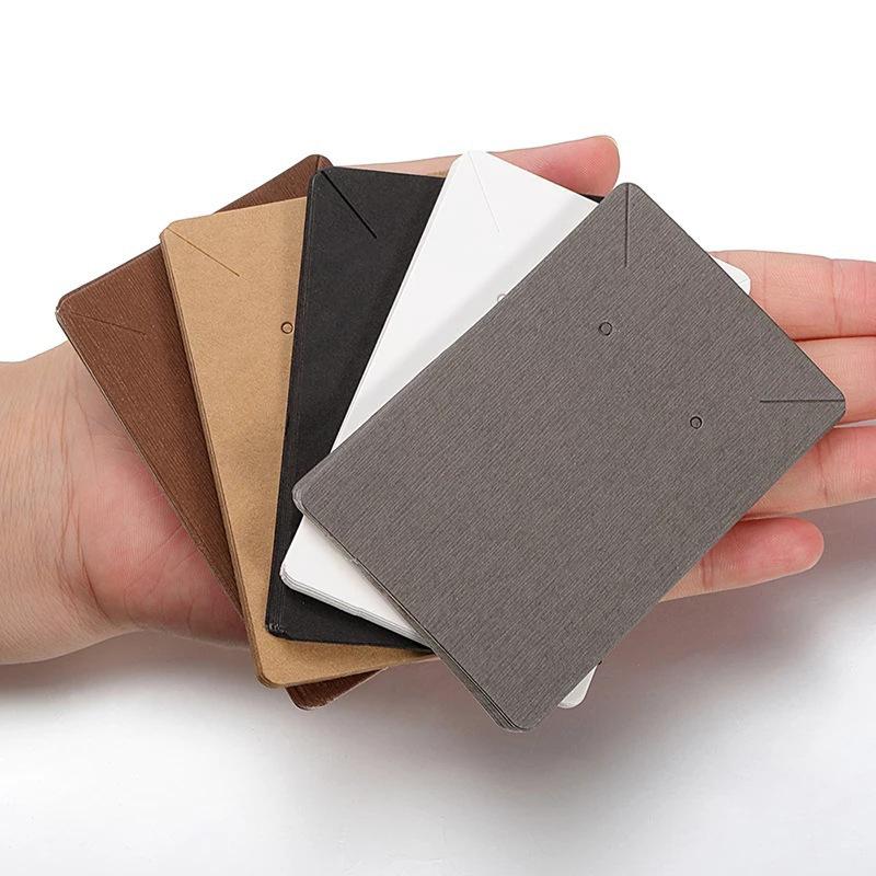 50Pcs Pendant Jewelry Necklace Card Foldable Blank Kraft Paper DIY Bracelet Hairband