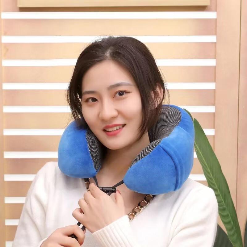 OEINGOEING Memory Foam Hump U-shaped Travel Neck Pillow