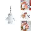 We Bare Bears Plush Keychains Grizzly, Ice Bear, And Panda Options!