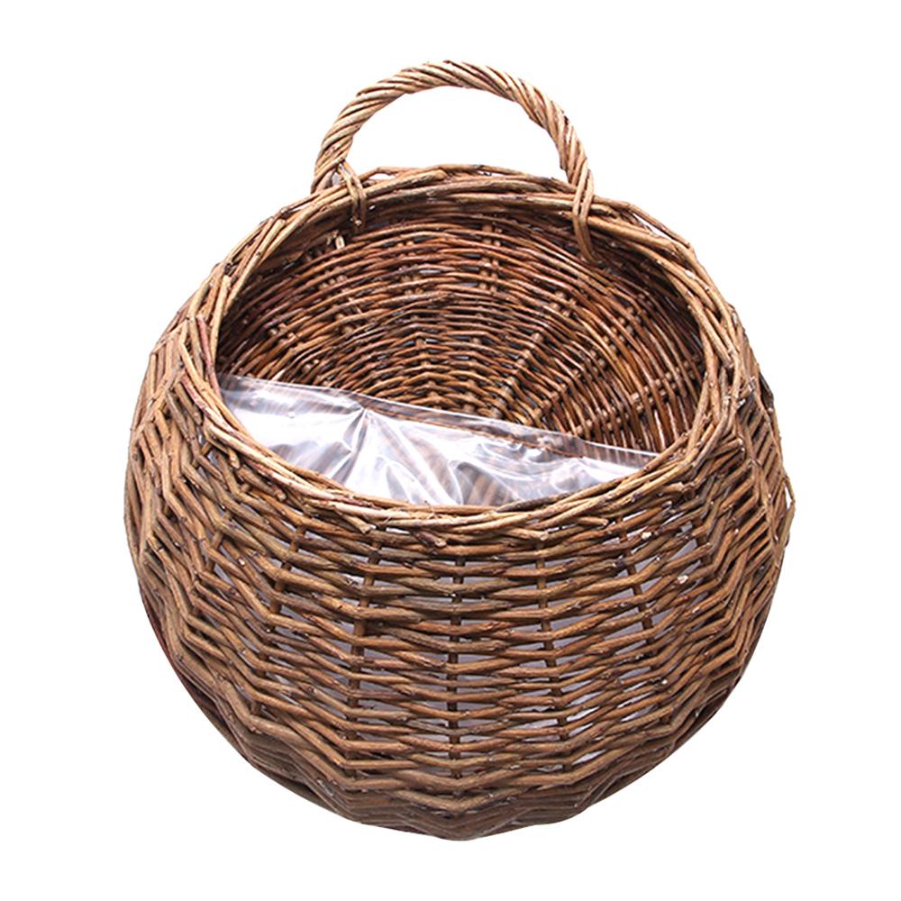 Ручная работа плетеный ротанговый цветочный горшок настенный плетеный ротанговый корзина садовый горшок для винограда держатель для растений садовые горшки для сада