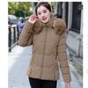 Padded Jacket Women's Slim-fit Women's Padded Jacket Short Fur Collar Padded Jacket Women's Warm and Cold-proof