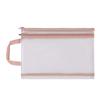 Transparent A4 File Folder Bag Waterproof Document Bag Mesh Zipper Storage Bag  School Office