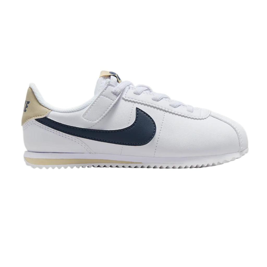 Nike Cortez EasyOn Белый Пустынный Хаки Громовой Синий (PS) Детские кроссовки DM0951-114