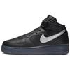 Nike Air Force 1 Mid Premium Черный Металлик Серебристый 2022 DX3061-001 Унисекс
