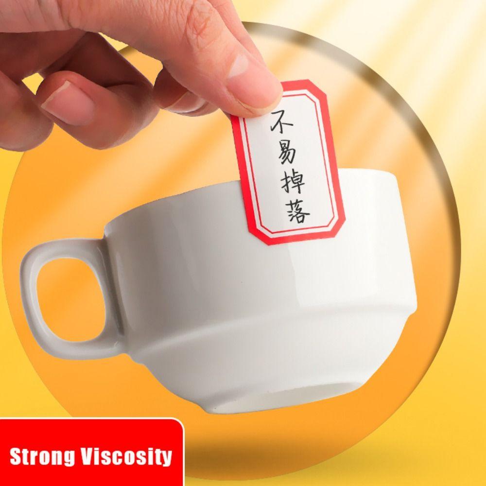 50 листов Цветные наклейки для этикеток Рукописная маркировка цены Клейкая бумага Самоклеящаяся этикеточная бумага Дом