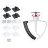 Pack of 4 Kitchen Attachment Hooks Mixer Attachment Holder Attachment Organizers Mixer Paddle Holder Plastic Texture