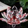 Lamp for Buddha Home Decor Tabletop Crafts Crystals Lotus Flower Jewelry Counter Fengshui Ornaments