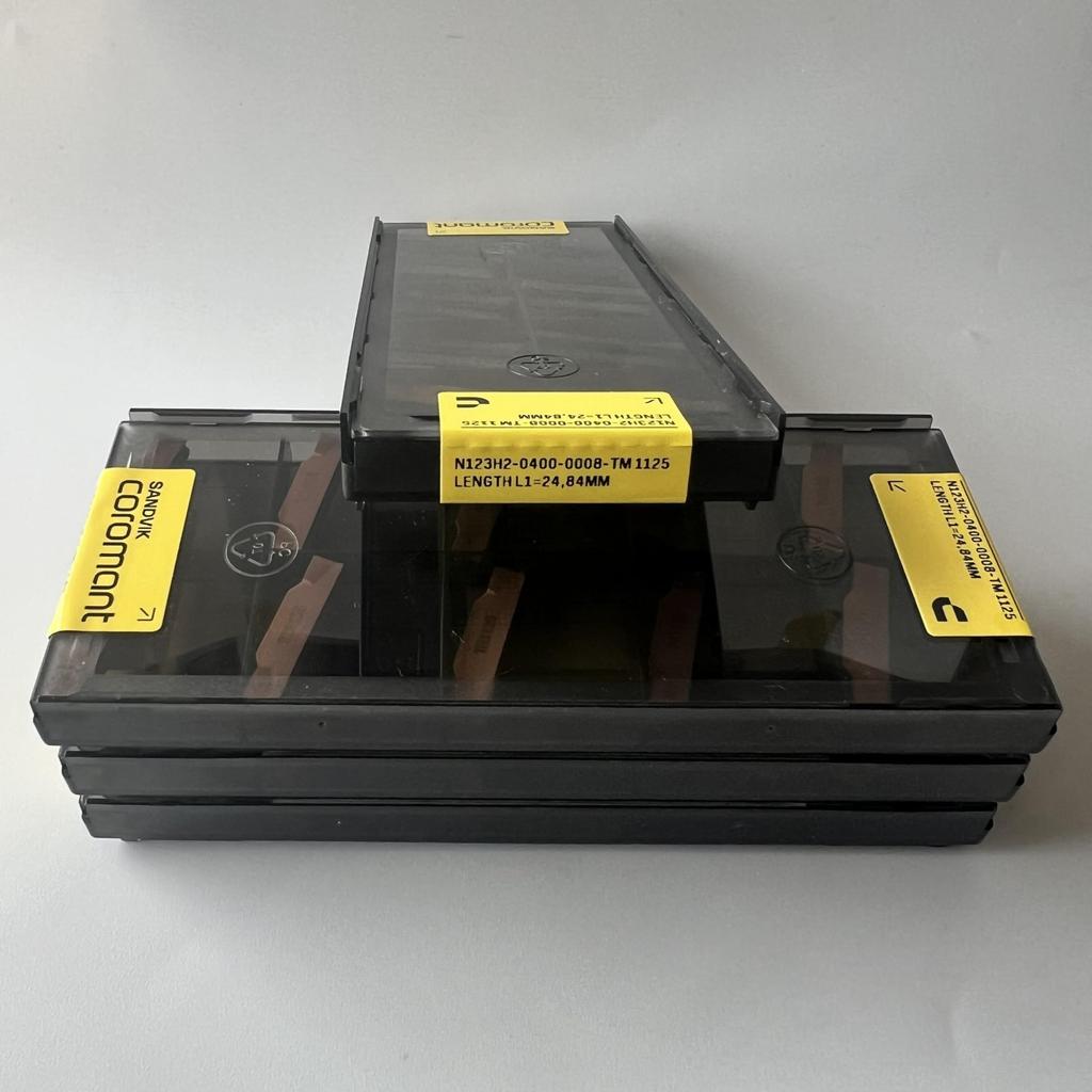 Sandvik / N123H2-0400-0008-TM 1125 / Оригинальная шведская пластина из твердого сплава 10 шт