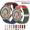 0mm 22mm Braided Loop Strap For Samsung Galaxy Watch 5/4 44mm 40mm Nylon Elastic Bracelet For Samsung Watch 42mm 46mm