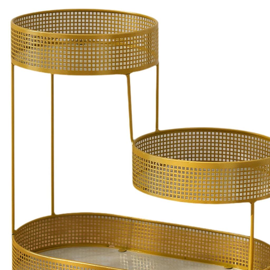 Трехъярусная фруктовая корзина, металлическая проволочная полка для столешницы на кухню для лука