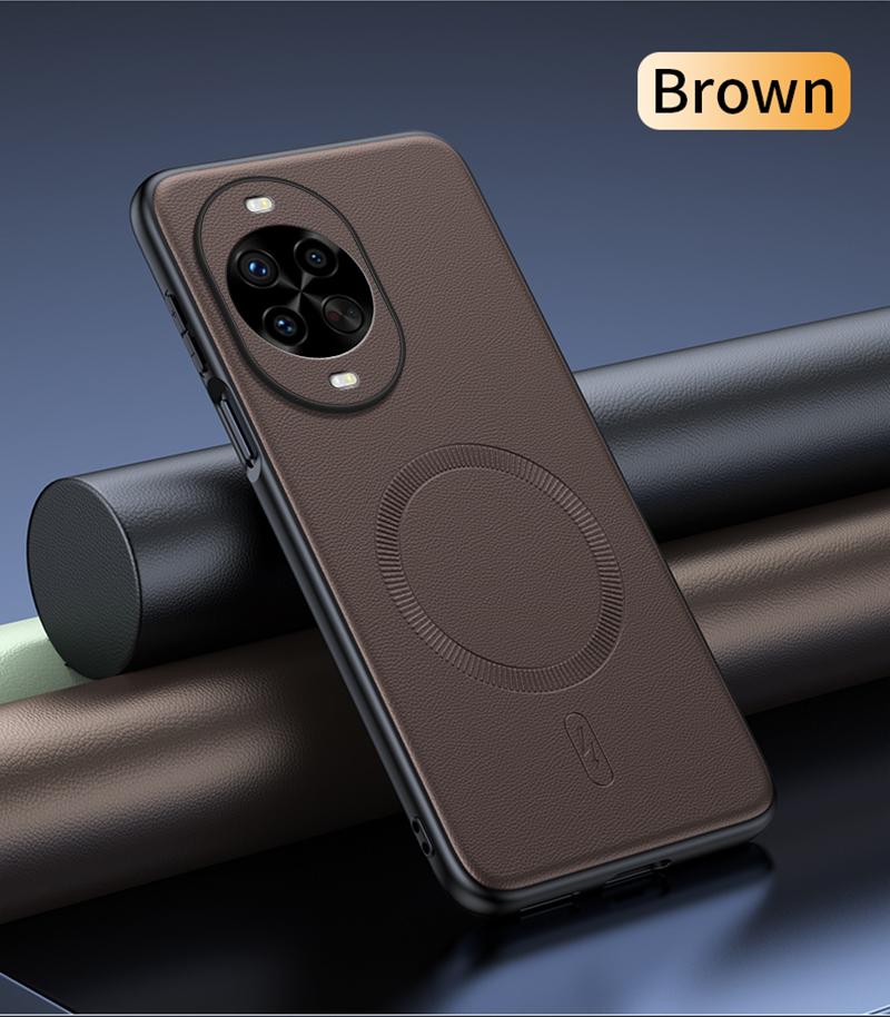 Для Huawei Nova 14 Pro Чехол Магнитная Кожаная Защитная Крышка Для Huawei Nova 14 Pro Высококачественный Не оставляющий отпечатков пальцев Нескользящий PC+TPU