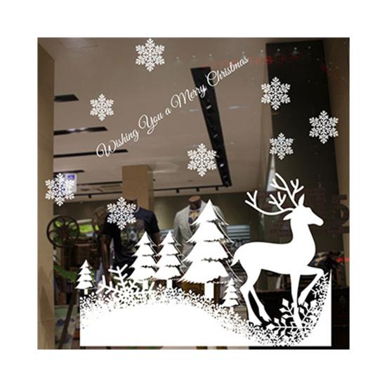 1 набор рождественских наклеек на окна, привлекательные, декоративные, прочные, полезные наклейки с рождественской елкой, украшения для витрины, зимней вечеринки, праздничные принадлежности KTY