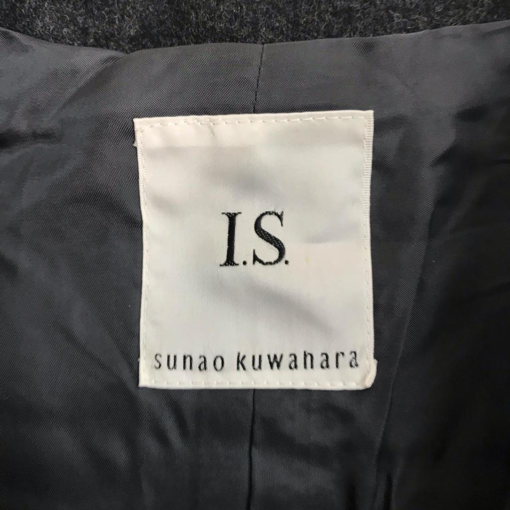 Made In Japan I.S. Sunao Kuwahara ISSEY MIYAKE Wool Jacket M Men Dark Gray Outer Blouson(USED)