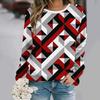 autumn and winter new fashion round neck long sleeve printed elegant casual loose hoodie