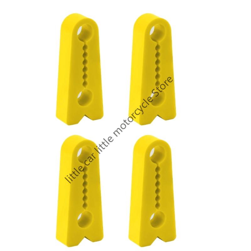 R9CC 4pcs Universal Silicone Door Lock Buffer Pads For Noise Reduction Vibration Dampening Auto Accessories Shock Absorbers