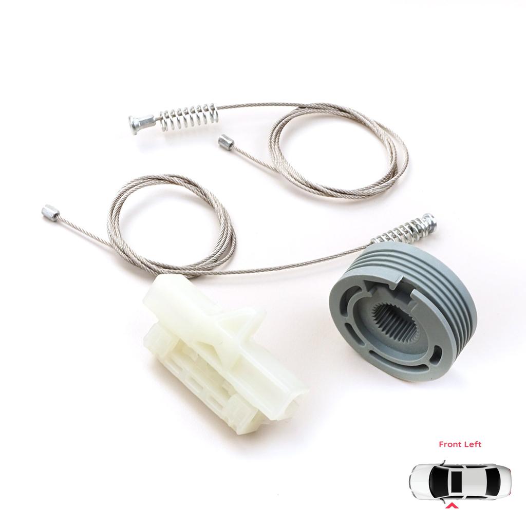 BWR926 Electric Window Regulator Repair Kit Front Left for Fiat Fiorino Qubo 225 Peugeot Bipper Citroen Nemo AA 2008-2024 9221EP