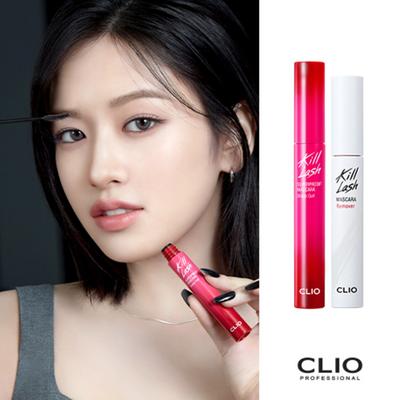 Тушь Kill Lash Super Proof + средство для снятия туши Kill Lash, 10 прозрачных завитков, 1 набор