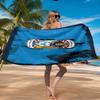 Coventry City Crest Design Beach Towel Microfiber Beach Towel, Lightweight and Quick-Dry, for Summer Travel, Swimming Pool Fan Birthday Gift