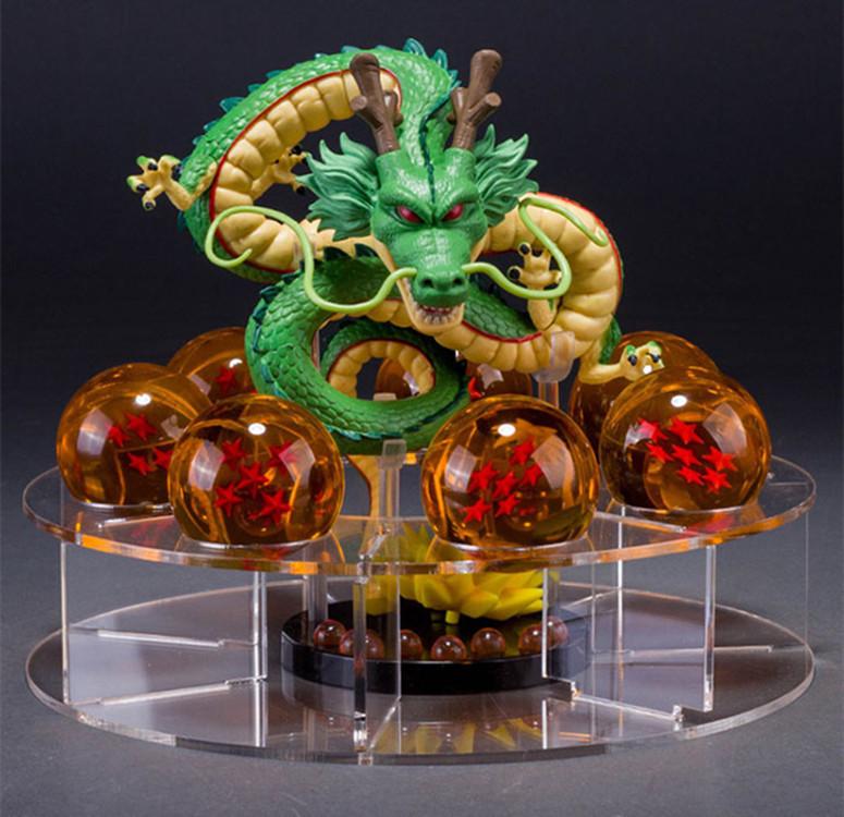 Dragon Ball WCF MEGA Shenron with Rockery Background and Dragon Balls Action Figure Model Boxed.
