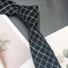 6cm Retro Black & Gray Narrow Men’s Fashion Tie - Korean Style
