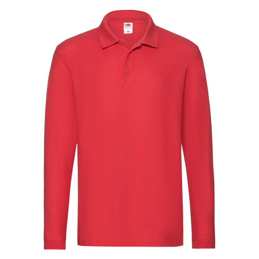 Fruit of the Loom Mens Premium Long-Sleeved Polo Shirt
