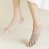 1 пара женских носков с низким носком, нескользящие, дышащие, впитывающие пот, хлопковые носки с мелким горлом, летние эластичные однотонные носки-невидимки