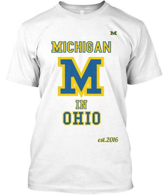 Футболка унисекс с надписью «Michigan In Ohio»