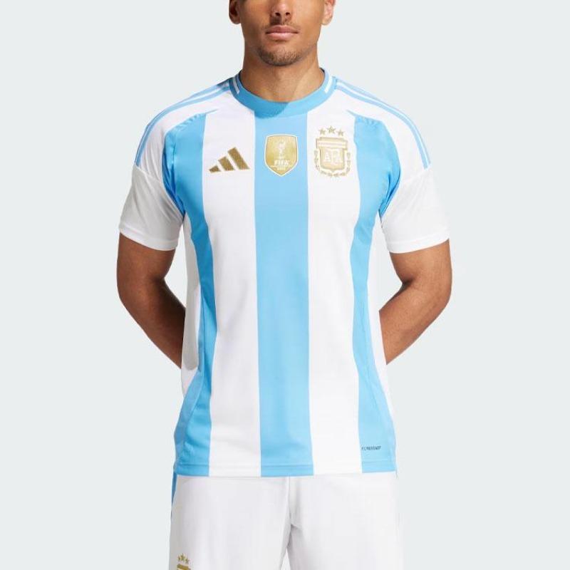 adidas Аргентина 24 Домашний трикотаж Белый/Синий Взрыв Мужская Уличная одежда IP8409
