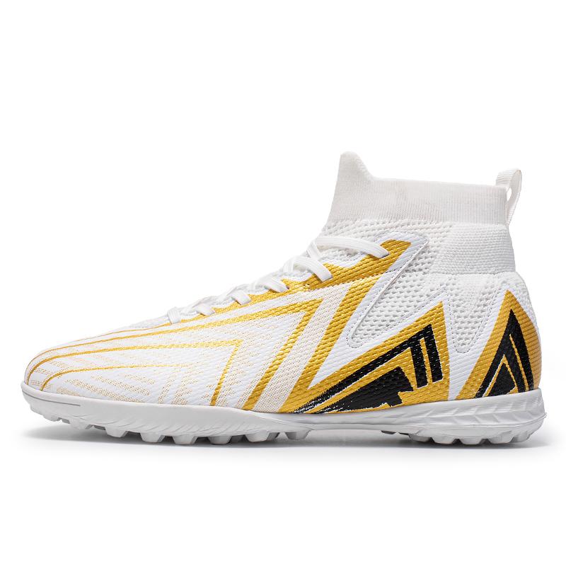 Профессиональные мужские футбольные бутсы Зеленые высокие футбольные тренировочные кроссовки Мужские уличные Нескользящие FG TF Футбольные футзальные бутсы для мужчин