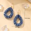 Small Earrings National Flag Colors Water Drop Earrings for   Handmade Beads Crystal Earrings Gift  Jewelry EA124