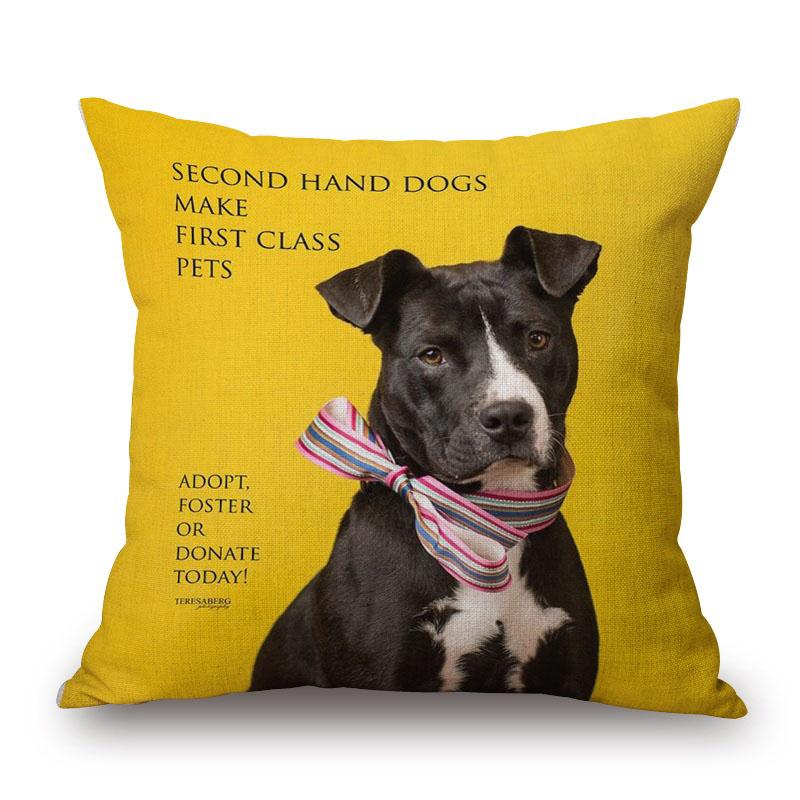 Чехлы для подушек с изображением таксы, картина с изображением собаки-колбаски, декоративные чехлы из хлопка и льна для спальни, дивана, украшения для дома 45X45 см