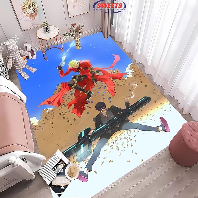 Новые полки! Ковер Bilibili Trigun Stampede, Выбор для гостиной, спальни, офиса, детской комнаты, Нескользящий, машинная стирка