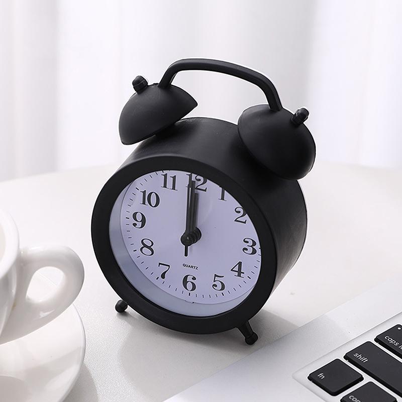 1 шт., украшение для дома, мини-будильник, креативный кварцевый круглый будильник, портативные настольные украшения