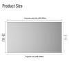 Deli 100-inch 16:9 Metal Anti-Light Fixed Frame Projector Screen