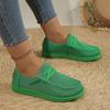 Women's Shoes New Casual European and American Lace-up Flat-soled Large-size Single Shoes, One-pedal Lazy Shoes